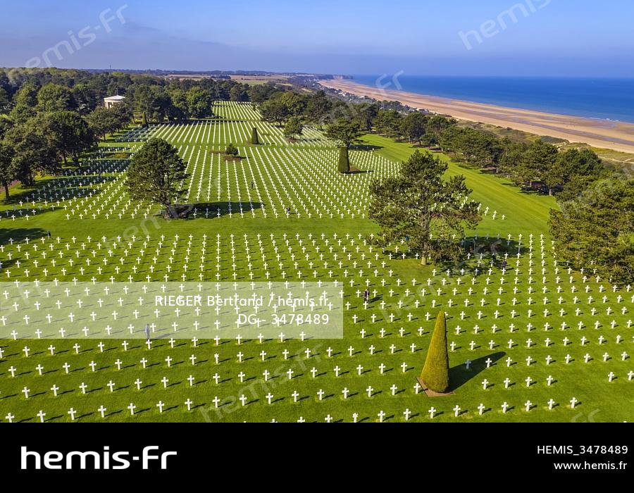 Hemis France Calvados Colleville Sur Mer Cimetiere Americain