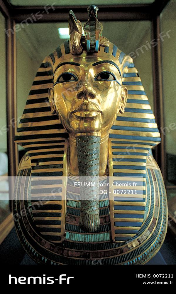 Hemis : Egypte caire musee antiquites masque or toutankhamon