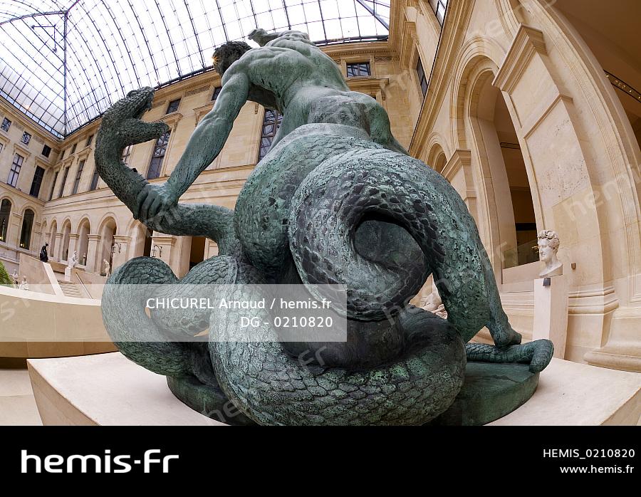 Hercule combattant Acheloüs métamorphosé en serpent - Louvre Collections