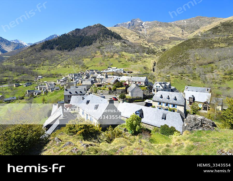 Hemis France Hautes Pyrenees Canton Arreau Village Aulon M Altitude